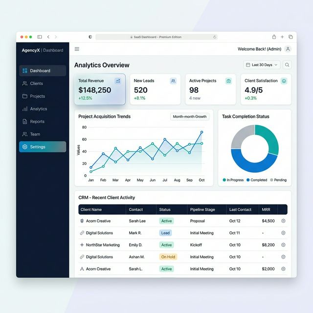 BizoSaaS White-Label Dashboard